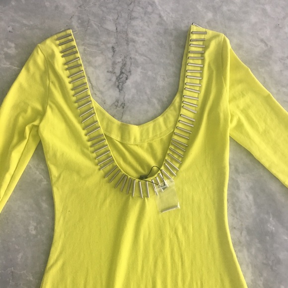 BLQ.MKT Wiggle/Pencil Dress Scoop Neck W/Metallic - Picture 6 of 8